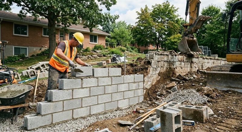 Cinder Blocks Installation in Boston, MA