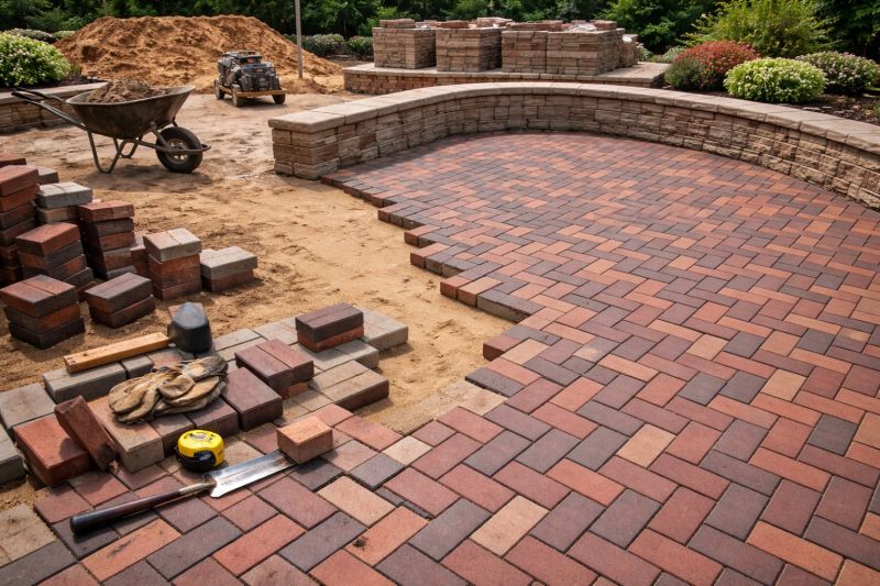 Patio Brick Installation in Manchester, NH